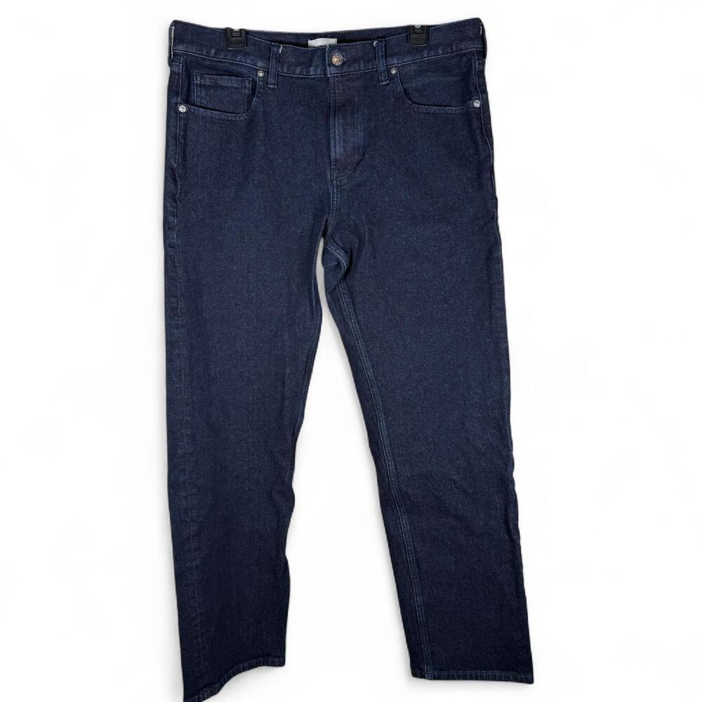 Everlane - Men's Straight Leg Stretch Jeans in Dark Wash - Size 35X32